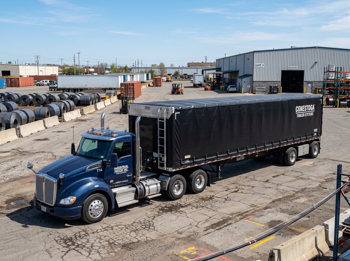 Conestoga dispatch services available through Bonafide Trucking Solutions
