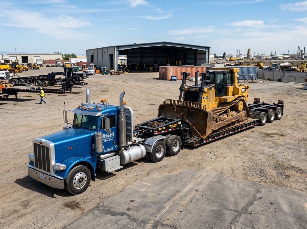 Heavy Haul / Lowboy dispatch services available through Bonafide Trucking Solutions
